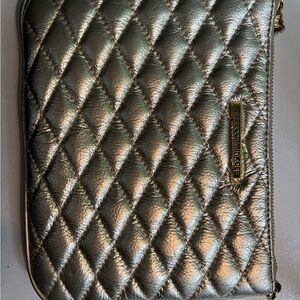 Rebecca Minkoff Quilted Metallic Clutch